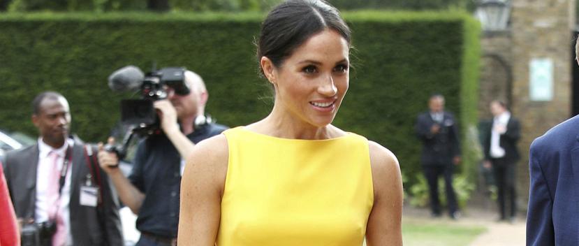 La duquesa seleccionó el amarillo para su aparición pública más reciente. (Foto: AP)