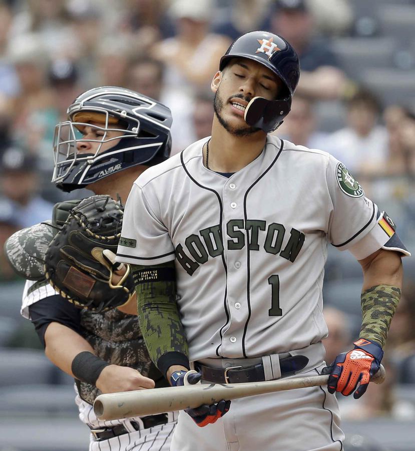 Carlos Correa estuvo lesionado en la pasada temporada con Houston. (AP)