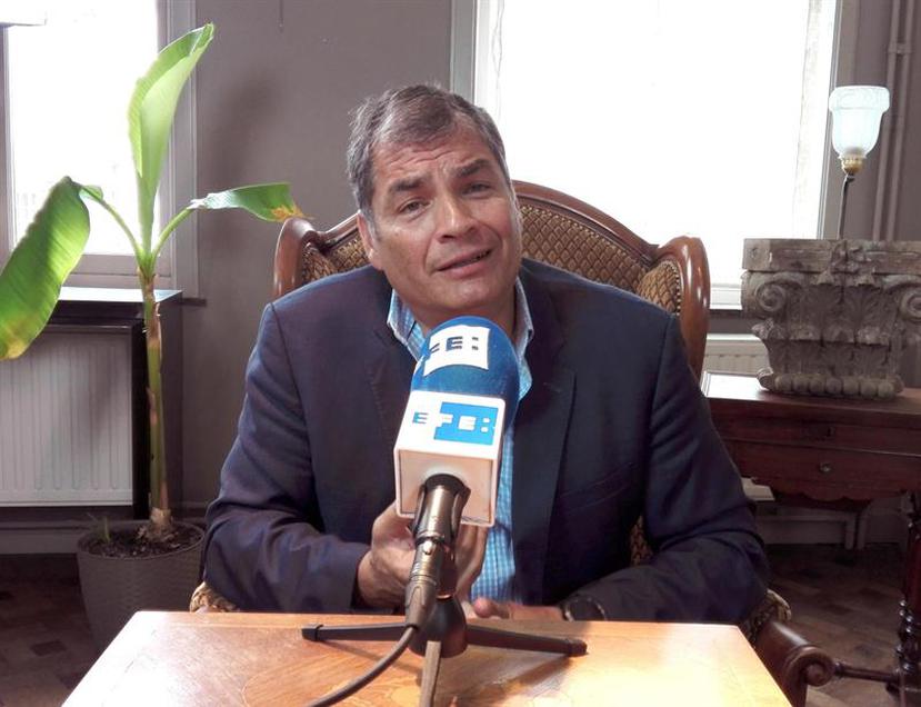 Rafael Correa vivie en Bélgica desde hace un año. (AP)
