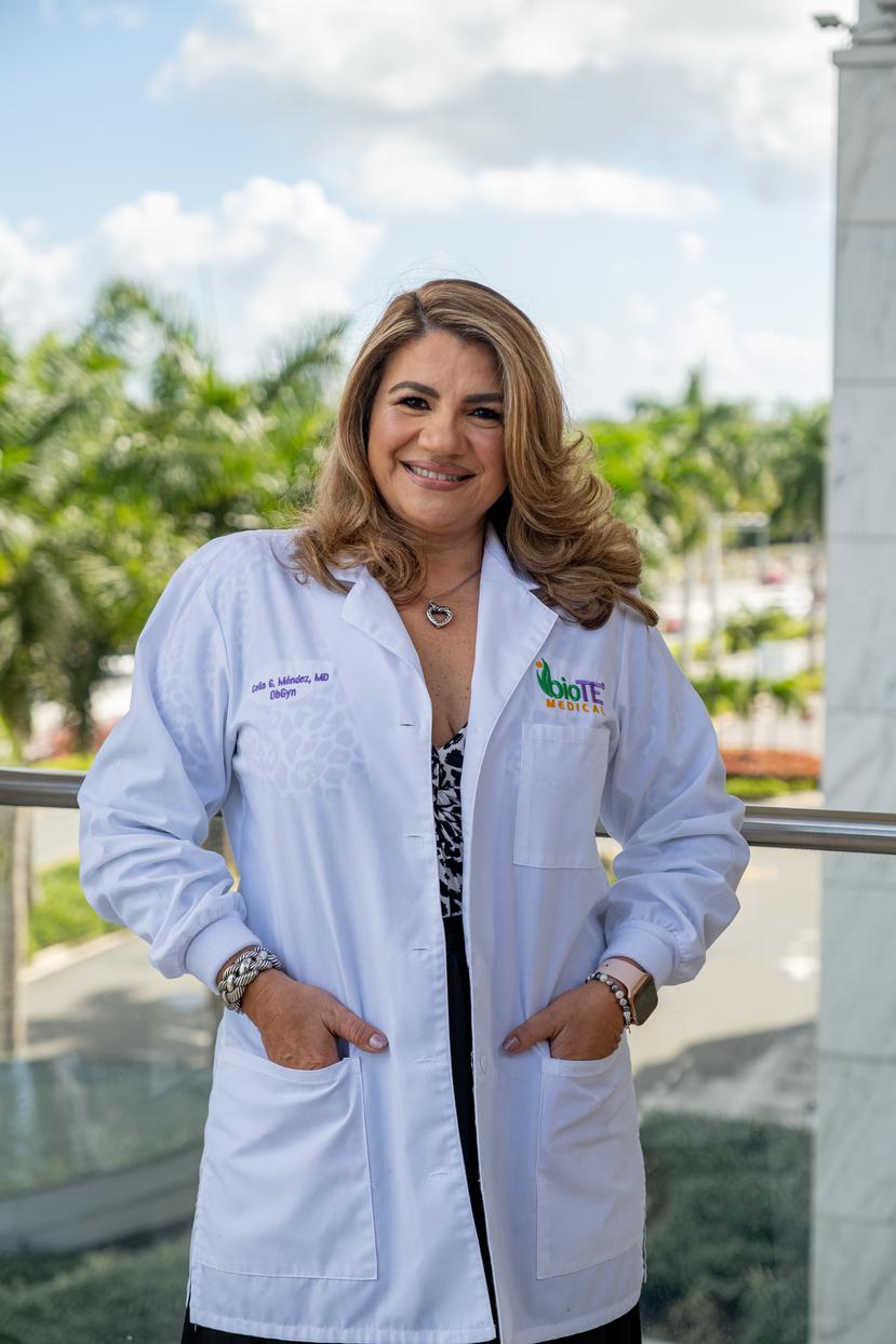 La doctora Celia Méndez, ﻿ginecóloga obstetra.