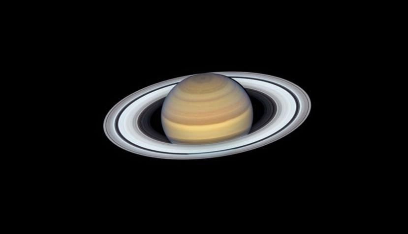 En la imagen se aprecian de forma espectacular los famosos anillos de Saturno (NASA).