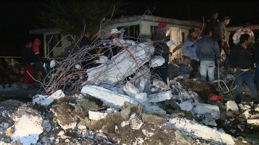 La explosión ocurrió la noche anterior en San Isidro, en el municipio de Chilchotla. (EFE)