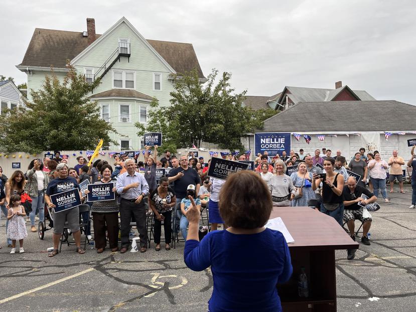 Cierre de campaña de Nellie Gorbea, quien participa en las primarias demócratas por la candidatura a la gobernación de Rhode Island.
