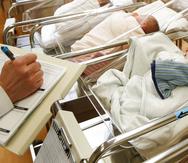 This Feb. 16, 2017 file photo shows newborn babies in the nursery of a postpartum recovery center in upstate New York. U.S. birth rates dropped for the fifth year in a row in 2019, producing the smallest number of babies in 35 years, according to numbers which were released Wednesday, May 20, 2020, by the Centers for Disease Control and Prevention.