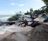 La erosión es la manifestación más clara del aumento en el nivel del mar en Puerto Rico. En la foto, el área de Parcelas Suárez, Loíza.