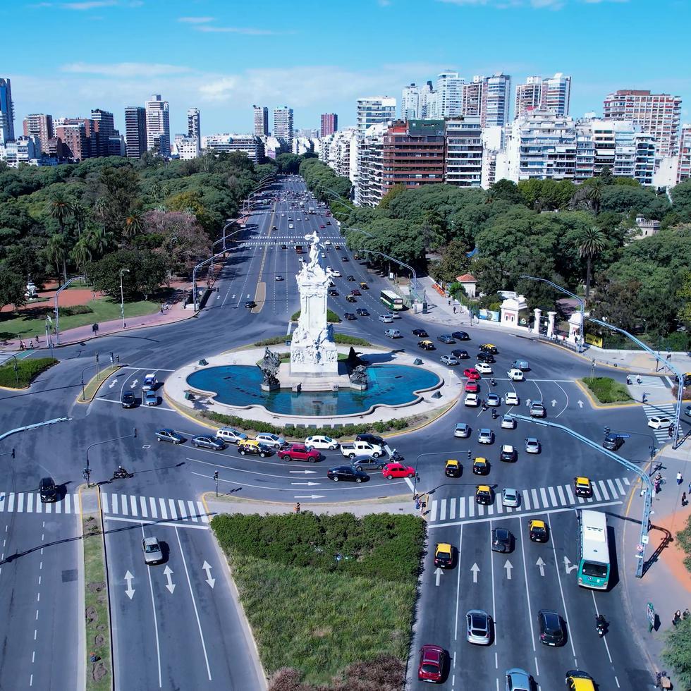 Vista de la ciudad de Buenos Aires, Argentina.