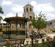 Imagen de archivo de la plaza pública de San Lorenzo.