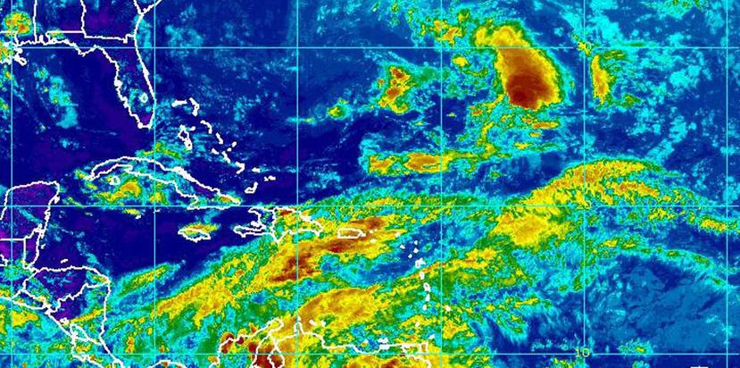 La lluvia se debe a "una combinación de una vaguada en los niveles altos de la atmósfera y una onda tropical", según Meteorología. (NOAA)