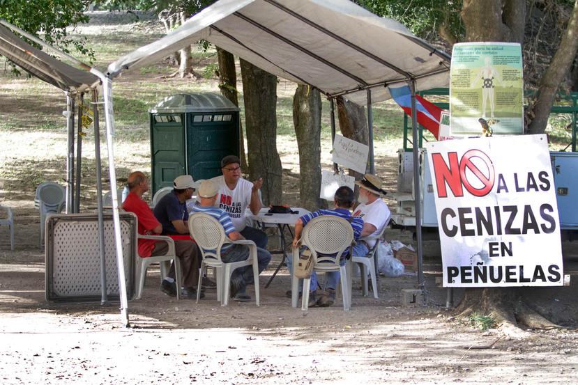 Un grupo de manifestantes en el campamento. (GFRMedia)