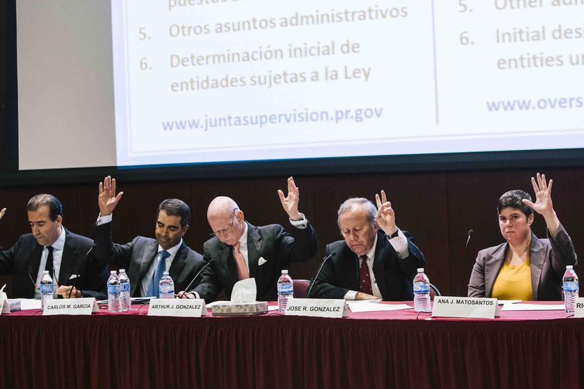 Desde la izquierda, José Carrión, Carlos García, José Ramón González, Arthur González y Ana Matosantos. (Christopher Gregory / Especial GFR Media)