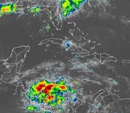 Tormenta tropical Bonnie acercándose a Centroamérica.