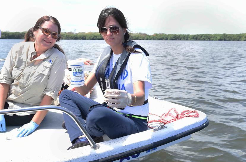 Brenda Torres Barreto (a la derecha) indicó que el Día de Monitoreo de Calidad de Agua será el 29 de agosto. (GFR Media).