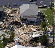 Residencias destruidas en Fort Myers Beach, Florida, tras el paso del huracán Ian, el 29 de septiembre de 2022.