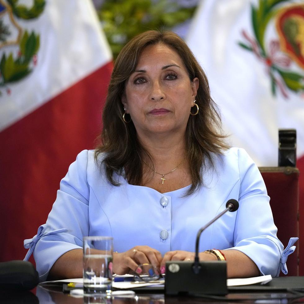 La presidenta peruana, Dina Boluarte.