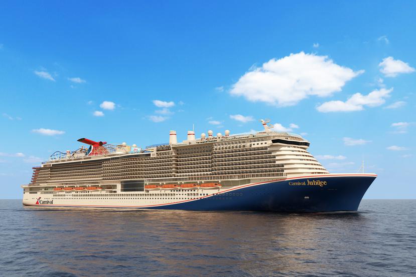 Nuevo barco de la empresa Carnival Cruise Line, Jubilee, el cual comenzará a servir a los pasajeros a partir del 2023.