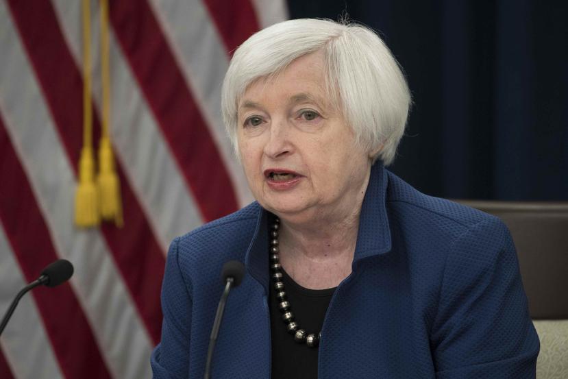 La presidenta de la Reserva Federal (Fed) de Estados Unidos, Janet Yellen. (Agencia EFE)