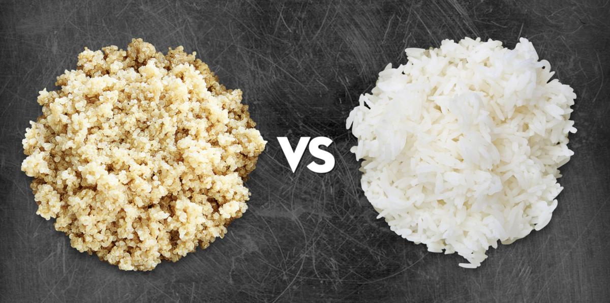 Quinoa vs arroz blanco