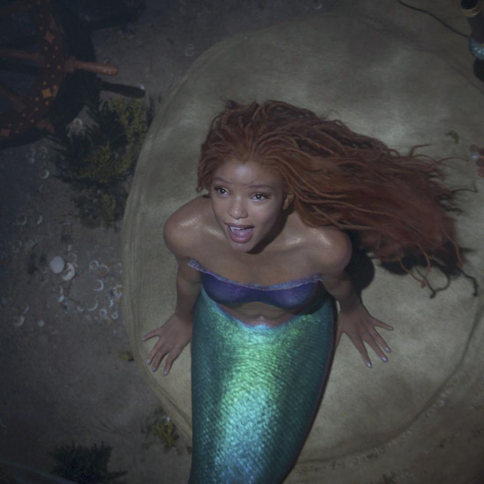 This image released by Disney shows Halle Bailey as Ariel in "The Little Mermaid." (Disney via AP)