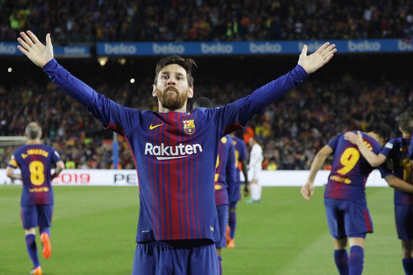 Lionel Messi salvó a los anfitriones con su anotación que venció a Keylor Navas a los 52 minutos para rescatar el resultado a pesar de que Barcelona jugaba con un hombre menos. (AP / Emilio Morenatti)