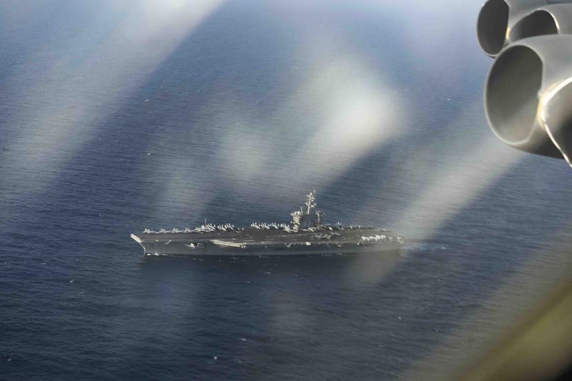 USS Abraham Lincoln se encontraba hoy en el Mar Arábigo. (AP)