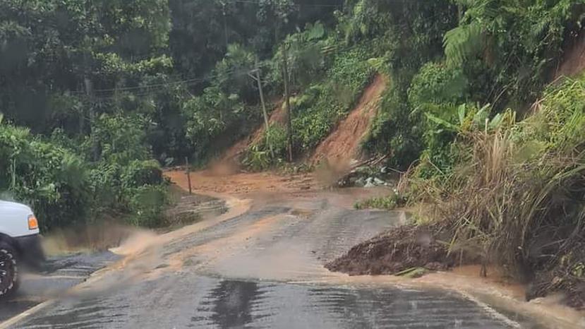 Imagen del Negociado para el Manejo de Emergencias y Administración de Desastres sobre los estragos provocados por las lluvias en Naranjito.