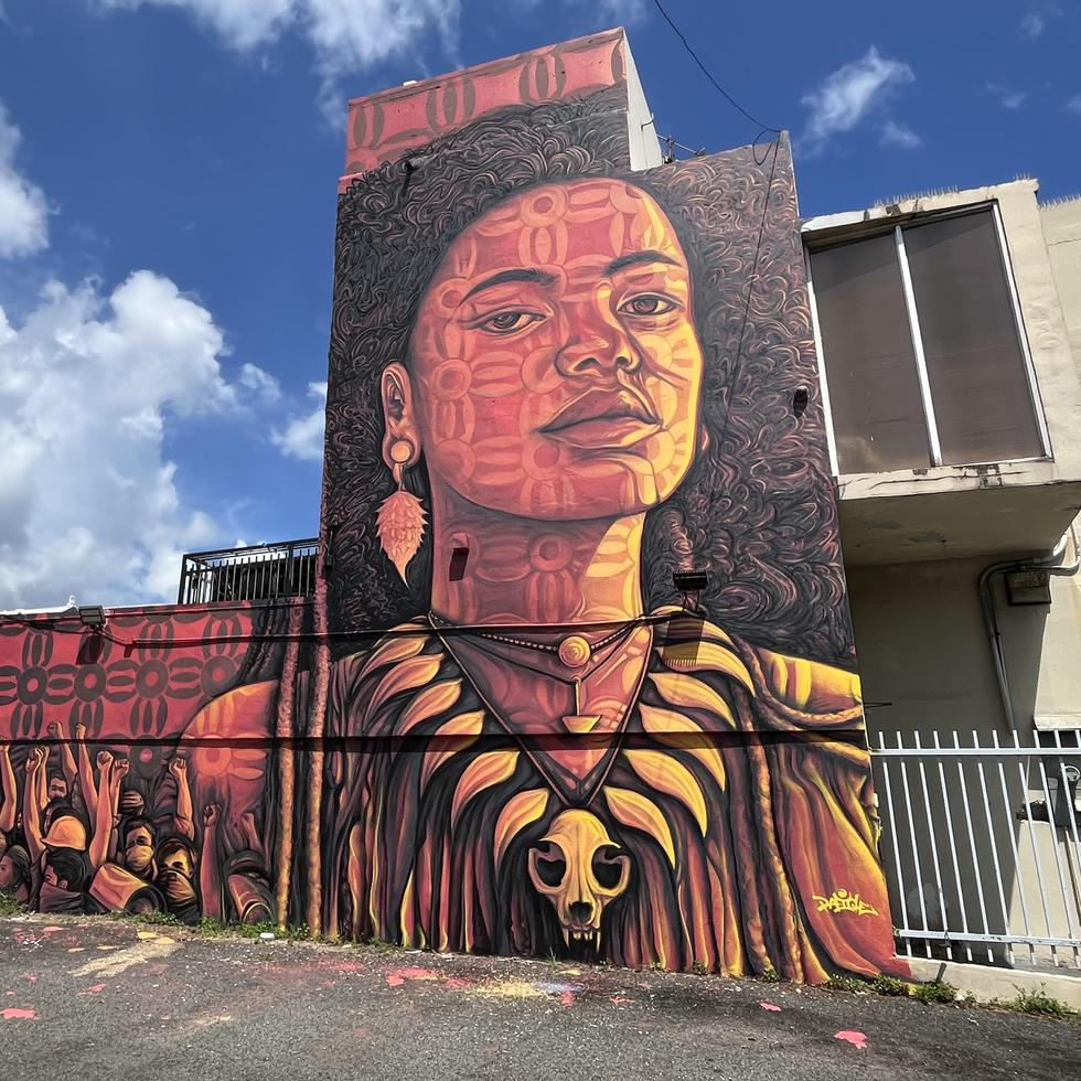 Este mural forma parte del proyecto Santurce es ley.