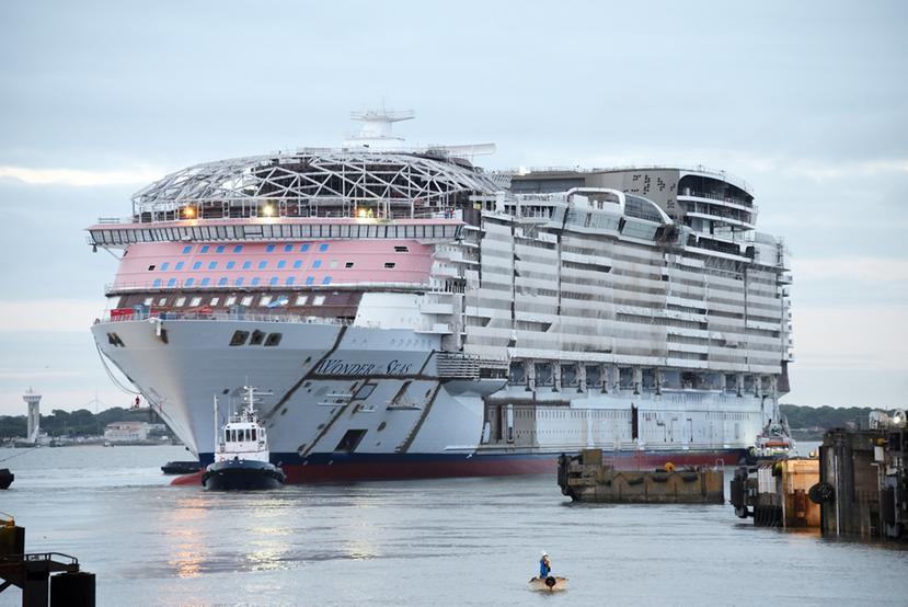 Cuando estrene en el 2022, el barco Wonder of the Seas, de Royal Caribbean, será el más grande del mundo.