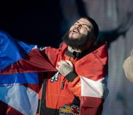 Farruko durante su concierto en el Coliseo de Puerto Rico.
