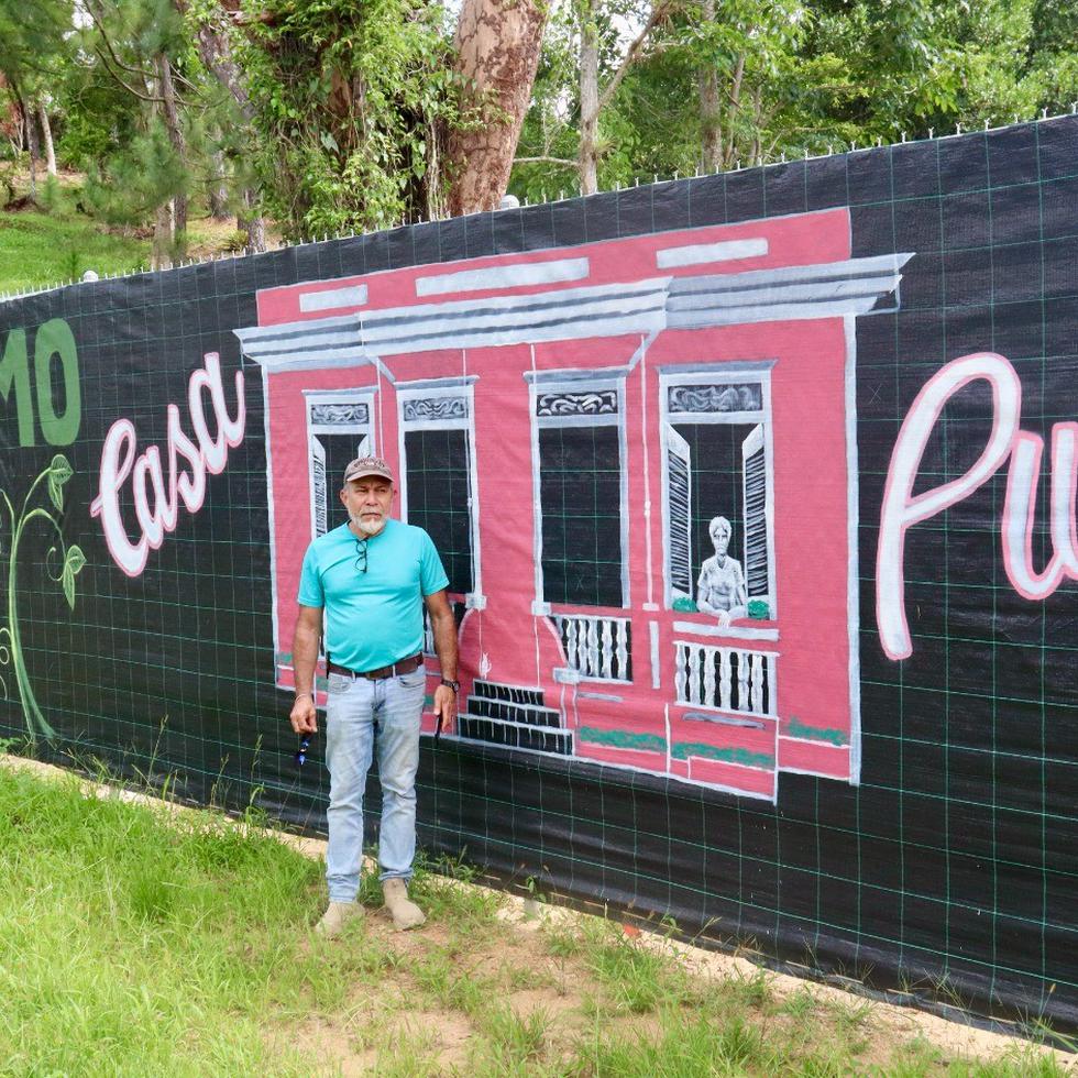 El muralista boricua Danny Torres regresó a su natal pueblo de Adjuntas para emprender un proyecto junto a Casa Pueblo.