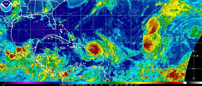 El ciclón dejaría en Puerto Rico entre 12 a 18 pulgadas de lluvia y en zonas aisladas hasta 25 pulgadas. (NOAA)