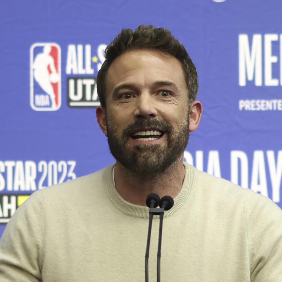 El actor, escritor y director Ben Affleck viajó a Salt Lake City, Utah, para promover su filme 'Air' durante el fin de semana del Juego de Estrellas de la NBA.