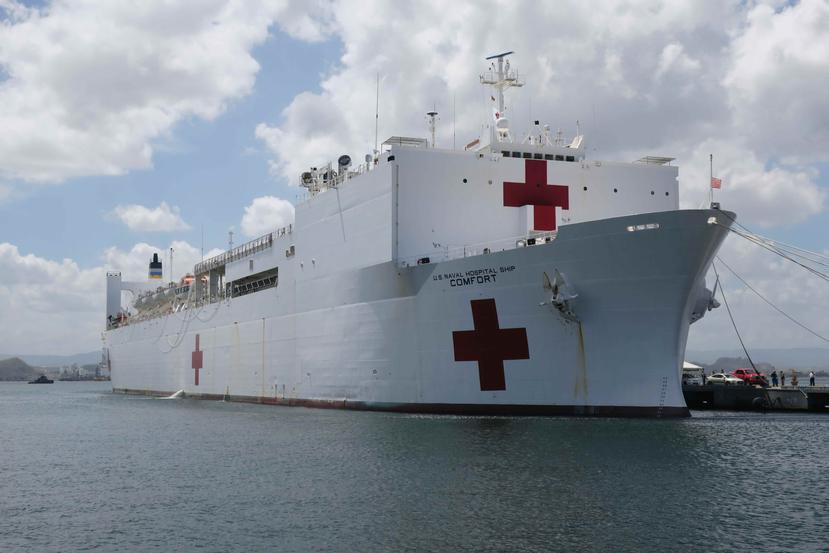 Until last Tuesday, 4,799 people had received medical services since the ship arrived in Puerto Rico on October 3 . (Archive / EFE)