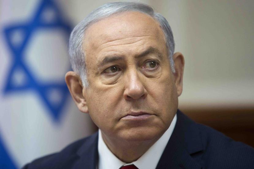 El primer ministro de Israel Benjamin Netanyahu en un evento en Tel Aviv, Israel, el 18 de noviembre del 2018. (AP Photo/Ariel Schalit, File)