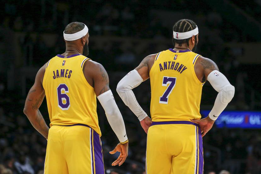 LeBron James y Carmelo Anthony finalmente jugarán juntos esta temporada con los Lakers.