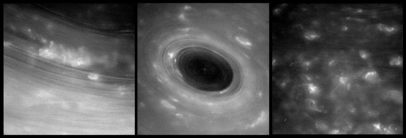 Cassini surcó el cielo por encima de las nubes de Saturno, en la mayor aproximación jamás lograda. (AP)