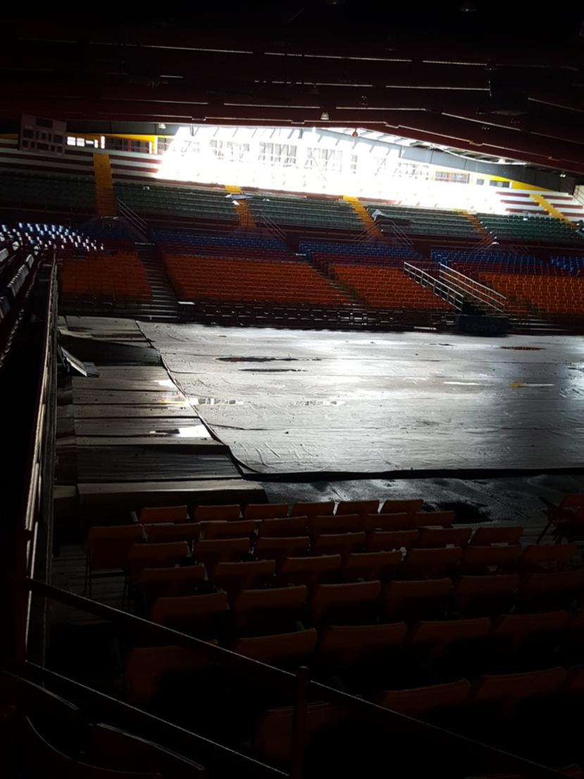El coliseo Héctor Solá Bezares, hogar de las Criollas del Voleibol Superior Femenino (LVSF), fue declarado pérdida total por el municipio de Caguas. (GFR Media)