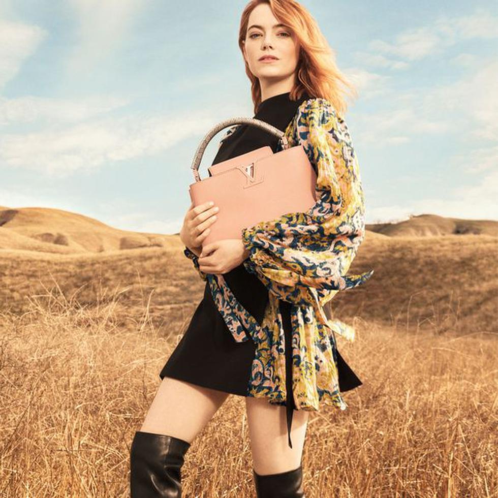 Muestra de la primera campaña publicitaria de Emma Stone para Louis Vuitton.