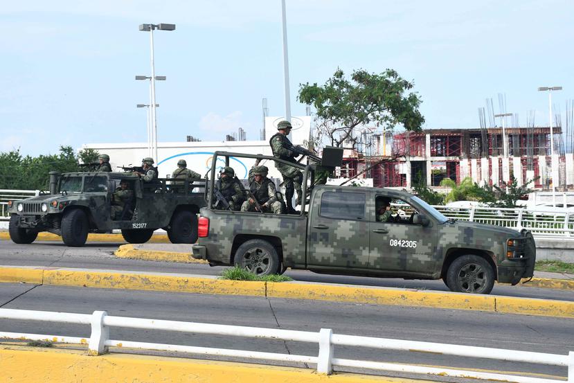 La detención de Ovidio Guzmán López generó caos en la ciudad de Culiacán. (EFE)