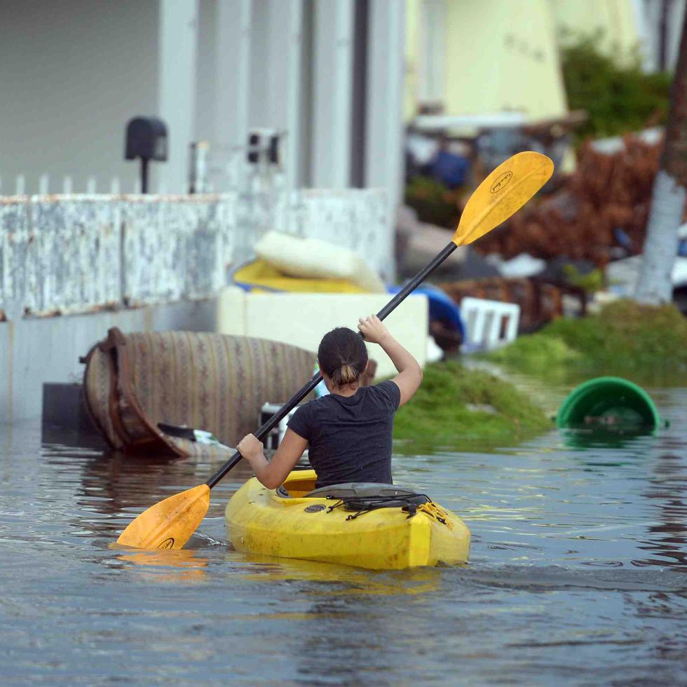 Sectores de Levittown, en Toa Baja, sufrieron inundaciones severas por primera vez durante el embate del huracán María.