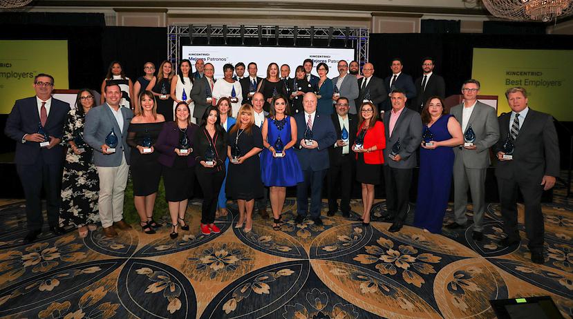 Este año, fueron 25 las empresas reconocidas con el galardón de Mejores Patronos, pero de ellas, 11 fueron exaltadas con el reconocimiento de Kincentric Best Employers 2019.