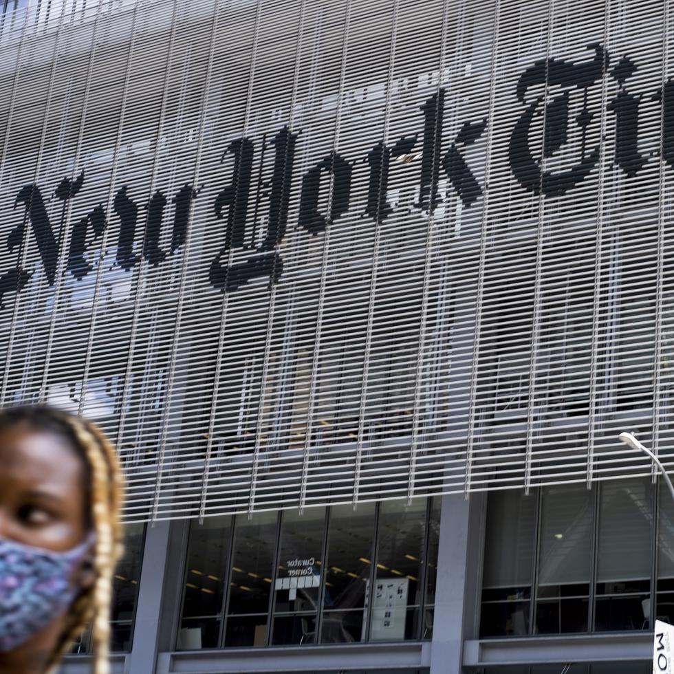 Vista del edificio del New York Times en Nueva York, en una fotografía de archivo.