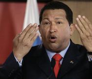 El expresidente de Venezuela Hugo Chávez.
