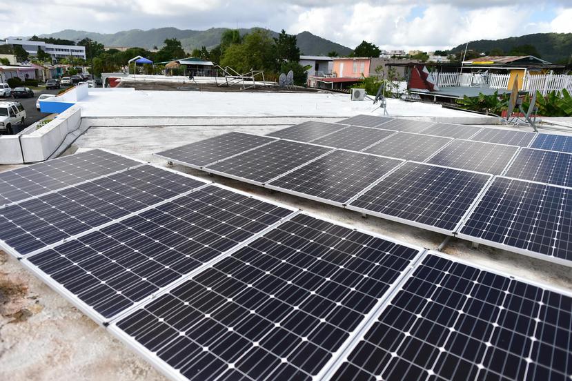 Los paneles solares de techo recargan la batería del hogar durante el día. (GFR Media)