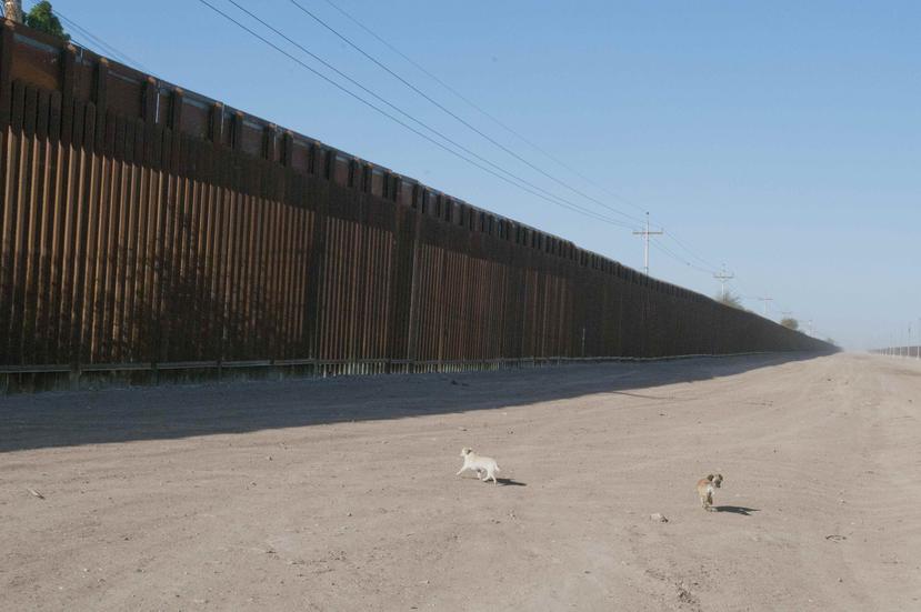 Imagen de las vallas fronterizas existentes entre Estados Unidos y México. (EFE)
