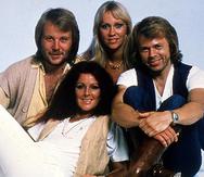 Los miembros de la banda ABBA sólo se presentaron juntos hasta la década de 1980. (Archivo)