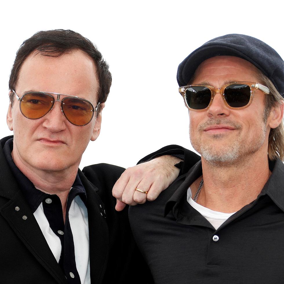 El actor estadounidense Brad Pitt (derecha) y el director de cine estadounidense Quentin Tarantino (izquierda), han trabajado en varios proyectos anteriormente.