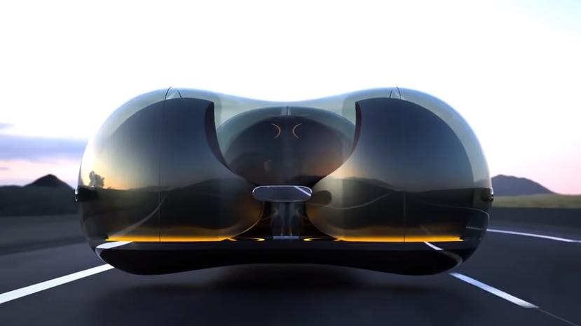 El prototipo se mueve mediante levitación magnética, al igual que el diseño del Hyperloop de Tesla. Foto: YouTube.