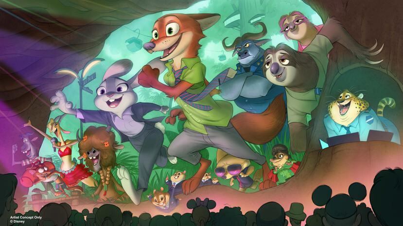 Se supo que Disney está creando un nuevo espectáculo basado en la película “Zootopia” para el teatro Tree of Life en el parque temático Disney’s Animal Kingdom en Florida. (Disney)