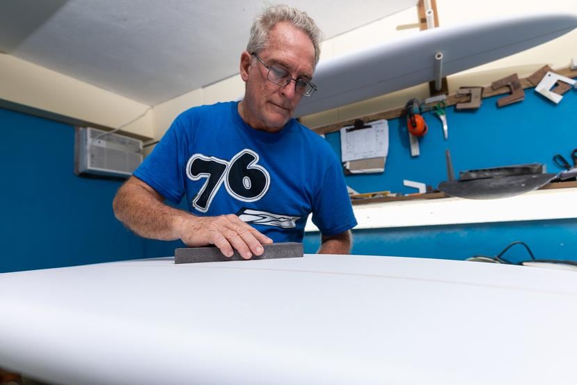 Ramírez Lugo started his surfboard crafting business in San Juan before moving to the west side of the island. (Jorge A Ramirez Portela)