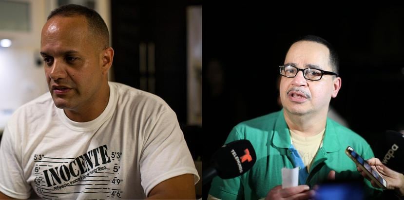 Antonio Ramos Cruz, a la izquierda, y Juan Carlos Meléndez Serrano, a la derecha, fueron excarcelados el 13 de junio pasado, y están a la espera de un nuevo juicio por la llamada “Masacre de Trujillo Alto”. (Archivo / GFR Media)